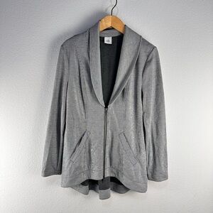 Cabi 5300‎ Drop Off Pin Stripped Jacket Sz M